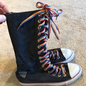 Girls tall Converse like shoes